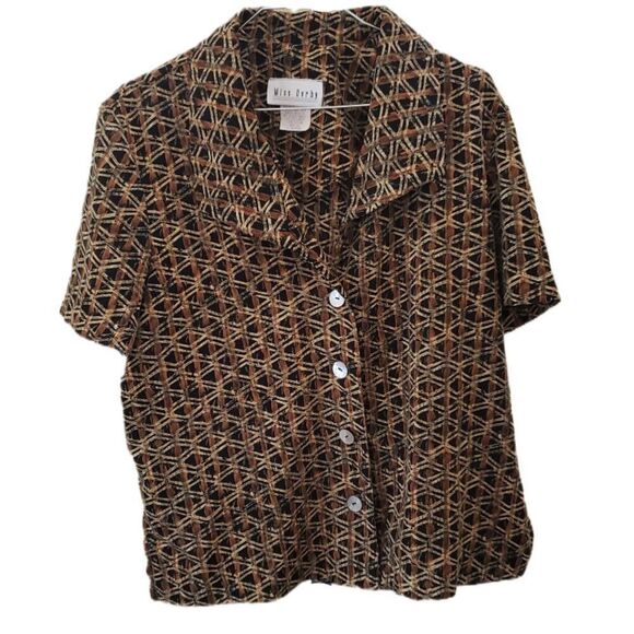 Miss Dorby 2 Piece Set Patterned Sleeveless Dress & Matching Shirt/Jacket - Picture 6 of 8